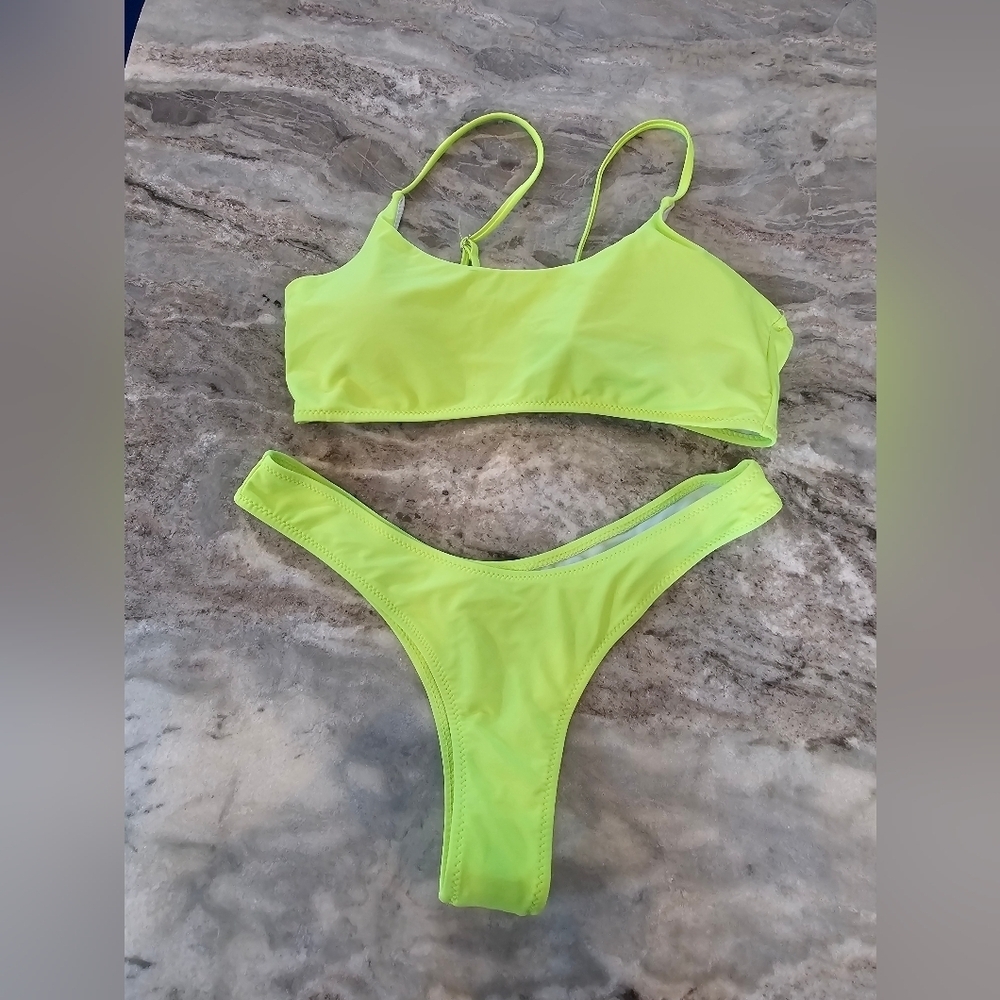 Lucky Brand Yellow Bikini Set NWT women’s medium